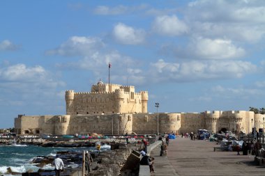 The Citadel of Alexandria in Egypt clipart