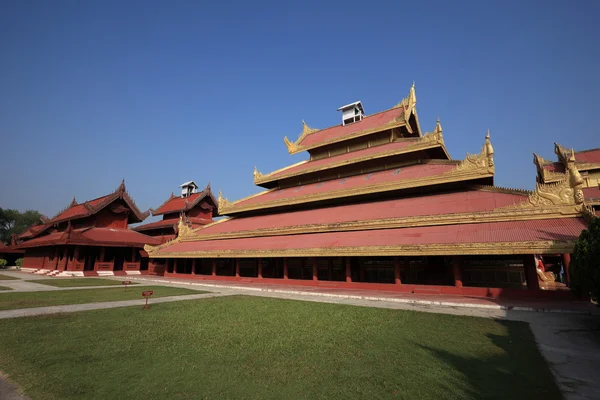 Královský palác Mandalay v Myanmaru — Stock fotografie