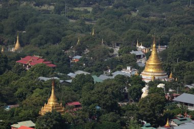 Budist manastır ve Myanmar Mandaley tapınaklar