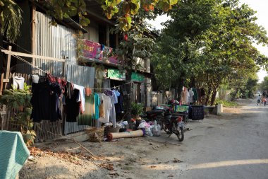 Myanmar, Mandaley 12 Aralık 2015 sokakları