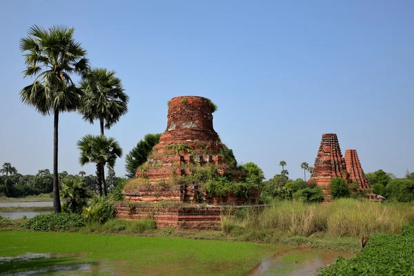 Boeddhistische tempels van Ava in Myanmar — Stockfoto