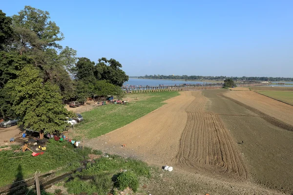 Le pont U Bein à Mandalay au Myanmar — Photo