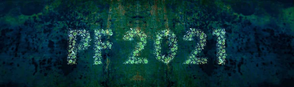 Feliz Ano Novo 2021 Projeto Cartão Feliz Ano Novo 2021 — Fotografia de Stock