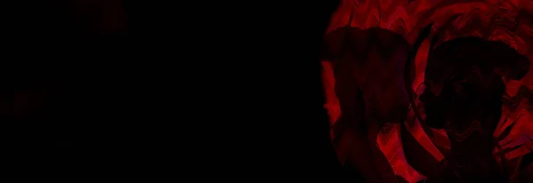 Silhouette Une Femme Nue Sur Fond Abstrait Avec Rose Rouge — Photo
