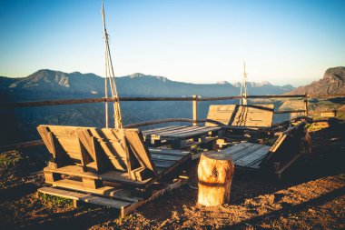 Artenara köyünden Gran Kanarya Dağları manzaralı