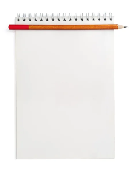 Zápisník a tužku — Stock fotografie