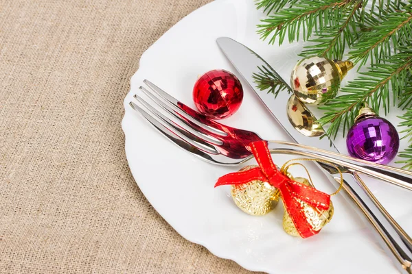 Christmas plate — Stock Photo, Image