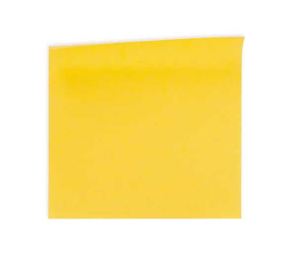 Gele stukjes papier — Stockfoto