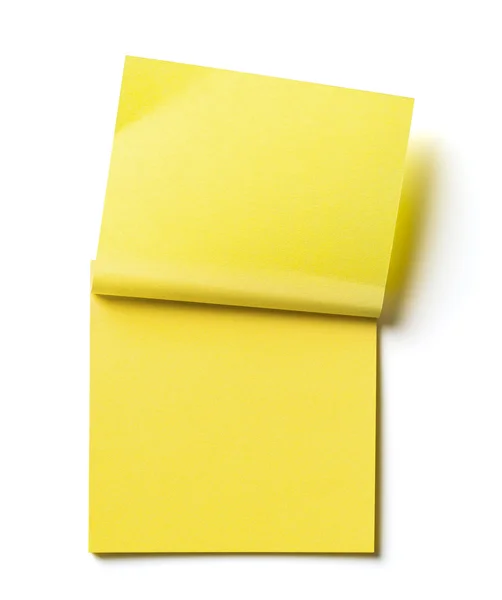 Yellow pieces of paper — Stock Photo, Image