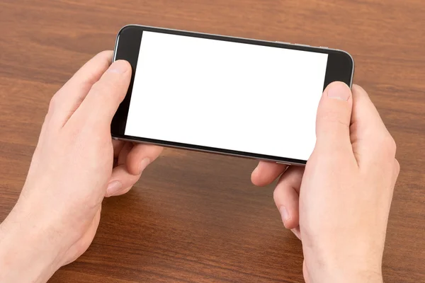 Man using smartphone — Stock Photo, Image