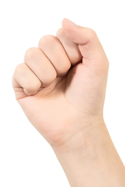 Hand with clenched a fist — Stock Photo, Image