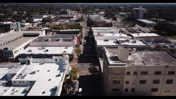 Rue principale de davenport florida avec trafic — Video