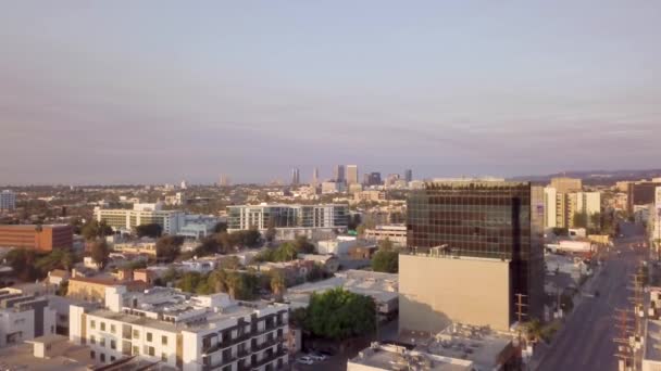 Büyük bir şehir manzarası — Stok video
