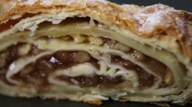 Bir parça kek yakın plan.