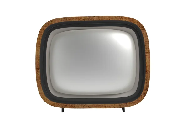 Vintage TV set isolated. 3d illustration — Stock Photo, Image