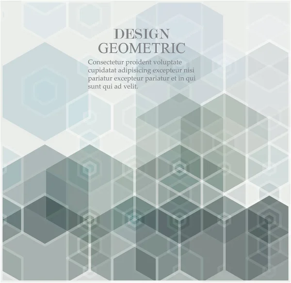 Vector Abstracte wetenschap Achtergrond. Hexagon geometrisch ontwerp. — Stockvector