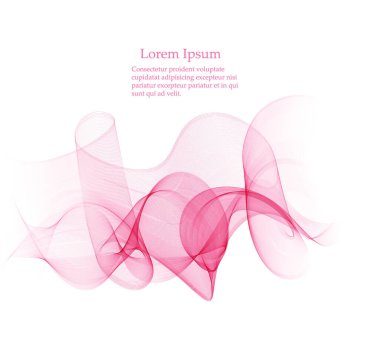 Soyut arkaplan eğrisi çizgisi pembe ışık ve ögeyi kopyalama alanı ile harmanla.