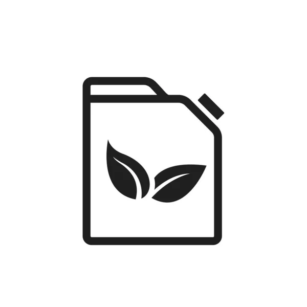 Ikon Biofuel Industri Ramah Lingkungan Lingkungan Dan Simbol Energi Alternatif - Stok Vektor