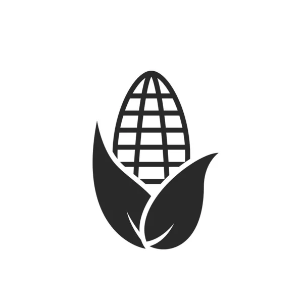 Icône Maïs Agriculture Agriculture Agronomie Éco Éco Symbole Environnement Image — Image vectorielle