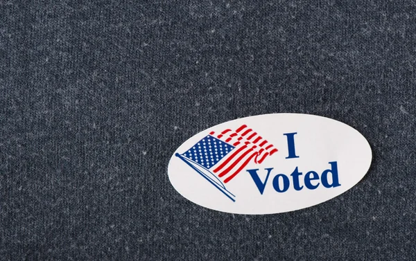 "I voted" sticker — Stockfoto