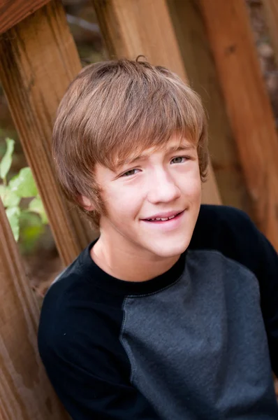 Portrait of cute teen boy — Stock Photo, Image