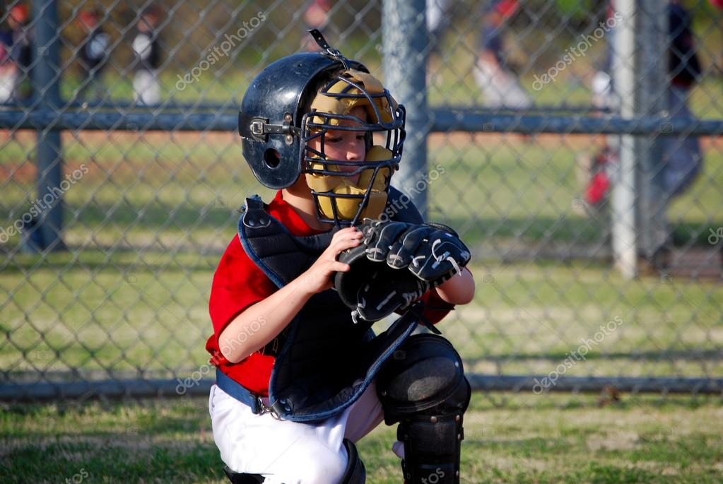 Little league baseball catcher Stock Photo by ©tammykayphoto 106640920
