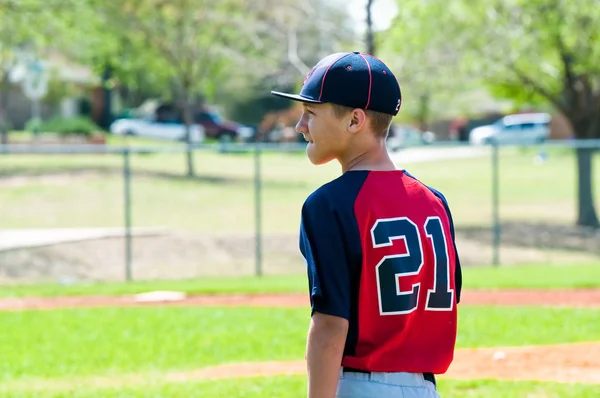 Jugador de béisbol con espacio de copia — Foto de Stock