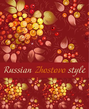 Rus Zhostovo tarzı sorunsuz şerit