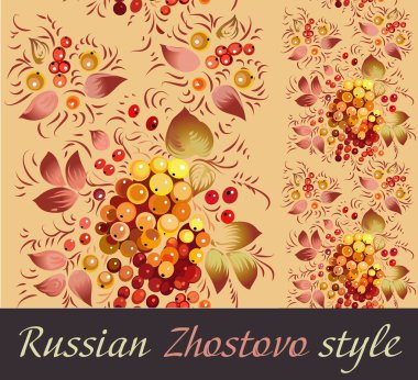 Rus Zhostovo tarzı sorunsuz şerit