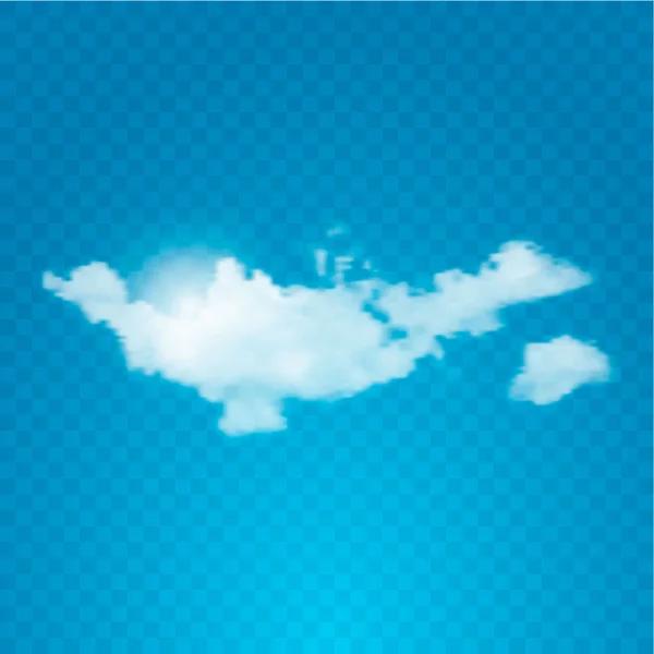 Realistyczne chmury na przezroczystym tle. — Wektor stockowy