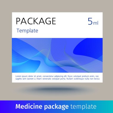 Tıp paket şablon.
