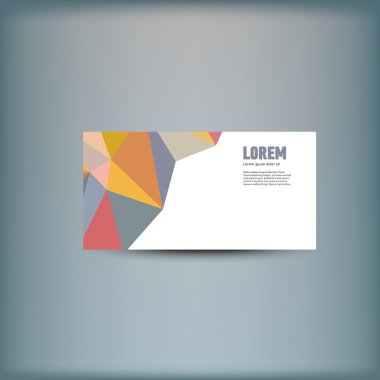 Reklam ve kurumsal kimlik için şablon.