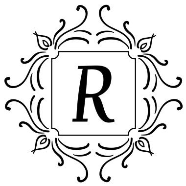 Trendy lineer tarzda logosu.