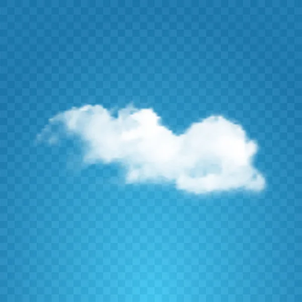 Реалистичное облако на прозрачном фоне . — стоковый вектор