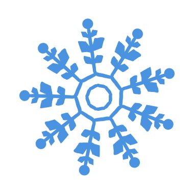 Mavi vektör kar tanesi