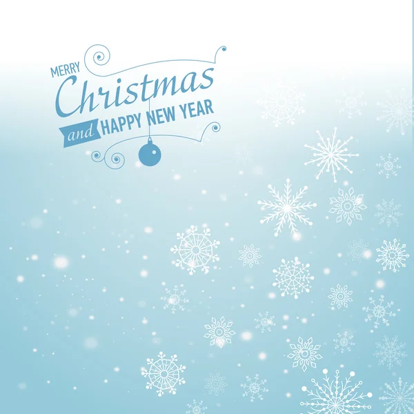 Silver winter abstract background. Christmas  with snowflakes. Vector. — Stock Vector