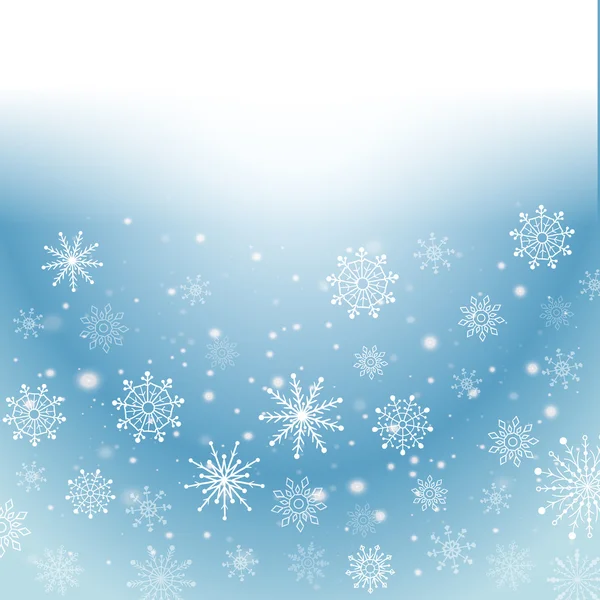 Silver winter abstract background. Christmas  with snowflakes. Vector. — Stock Vector