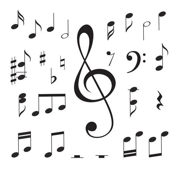 Music notes. Vector illustration. — Stock Vector