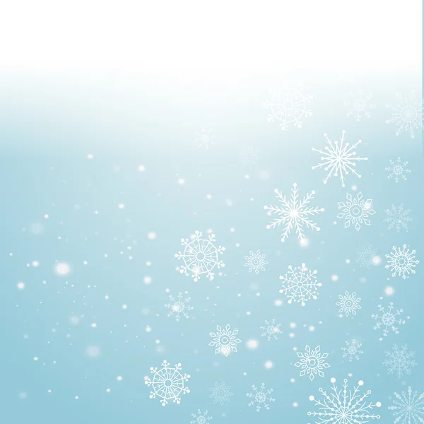 Srebrny streszczenie tło zima. Boże Narodzenie z płatki śniegu. Wektor. — Wektor stockowy
