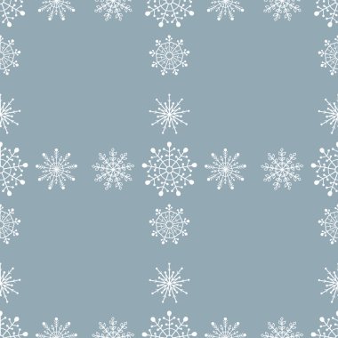 Kusursuz kar taneleri deseni. vektör illüstrasyonu