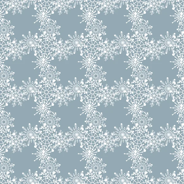 Modèle sans couture de flocons de neige. illustration vectorielle — Image vectorielle