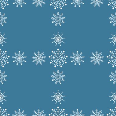 Kusursuz kar taneleri deseni. vektör illüstrasyonu