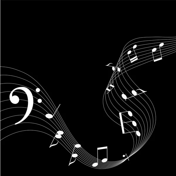 Music notes. Vector illustration. — Stock Vector