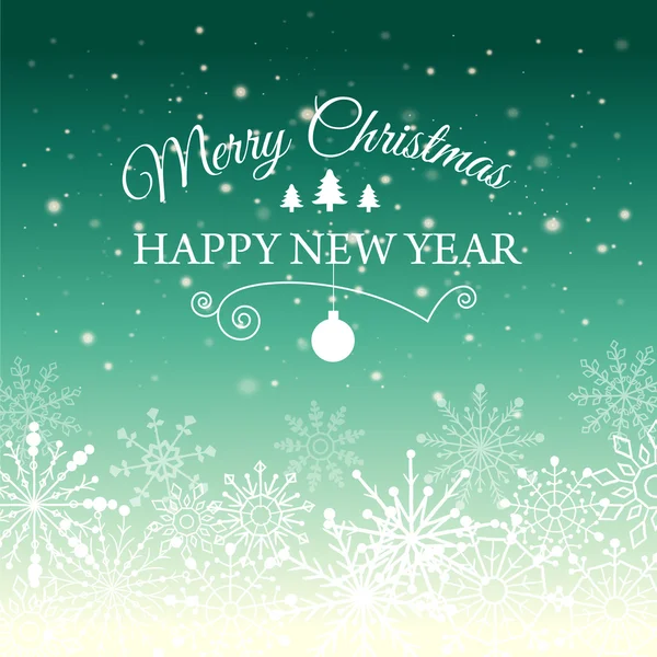 Tarjeta electrónica para Feliz Año Nuevo y Feliz Navidad. Ilustración vectorial . — Vector de stock