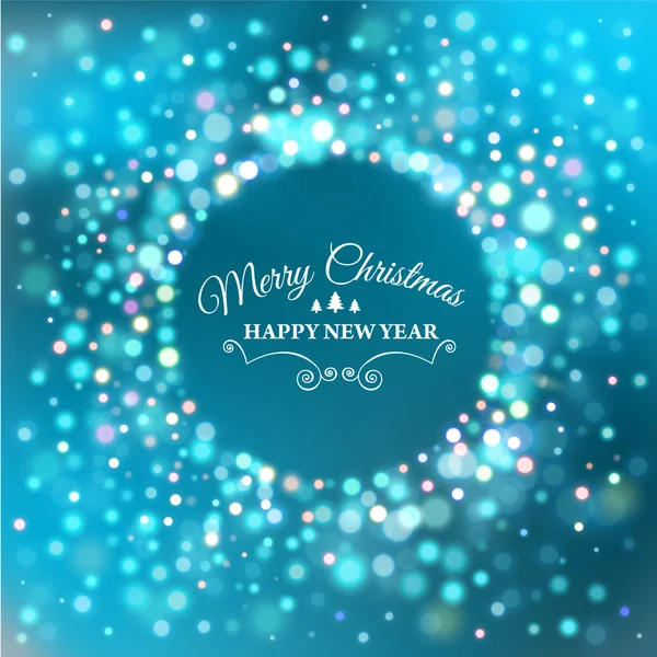 Merry Christmas e-card template. Vector illustration. — Stock Vector