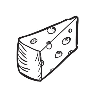 Doodle gıda öğe. Vektör çizim.