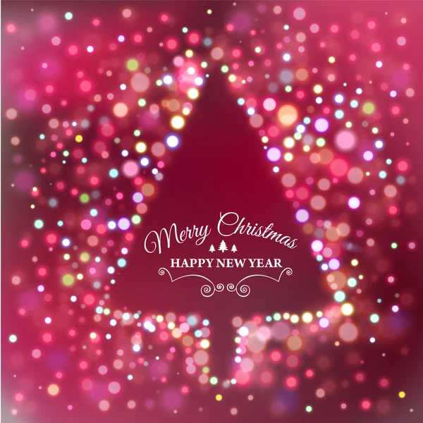 Merry Christmas e-card template. Vector illustration. — Stock Vector