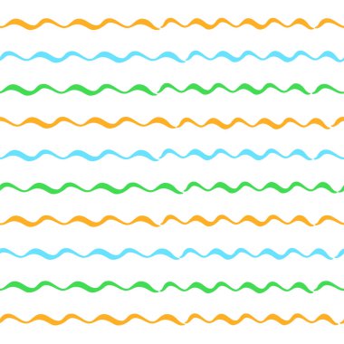 El çizgisi çizgili, pürüzsüz desen. Renkli yatay fırça darbeleri dokusu.