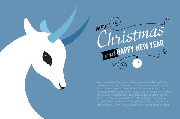 Feliz Navidad y Feliz Año Nuevo — Vector de stock