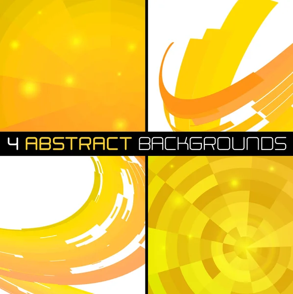 Set of polygonal abstract backgrounds — Stock Vector